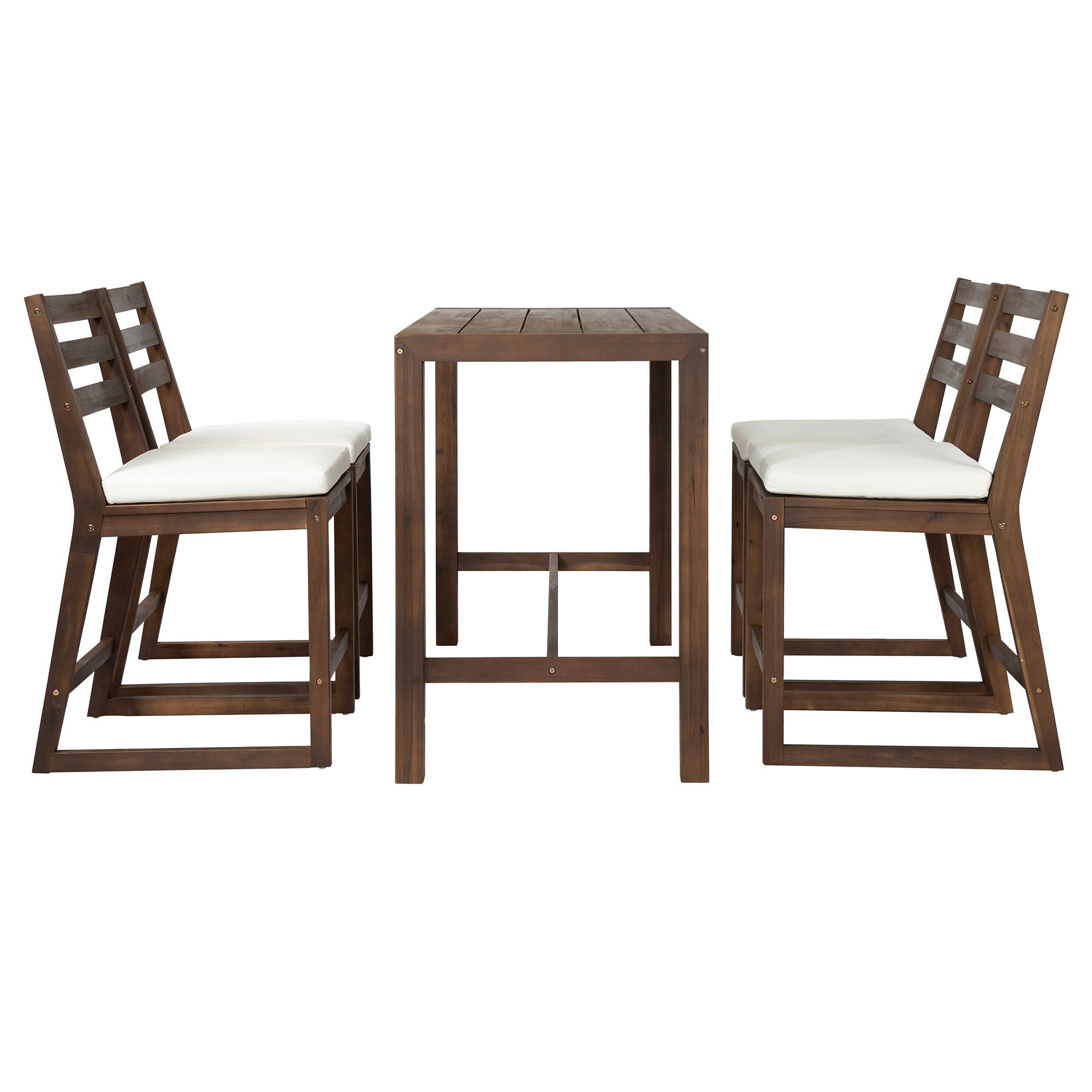 Patio Bar Set With Ergonomic Chairs