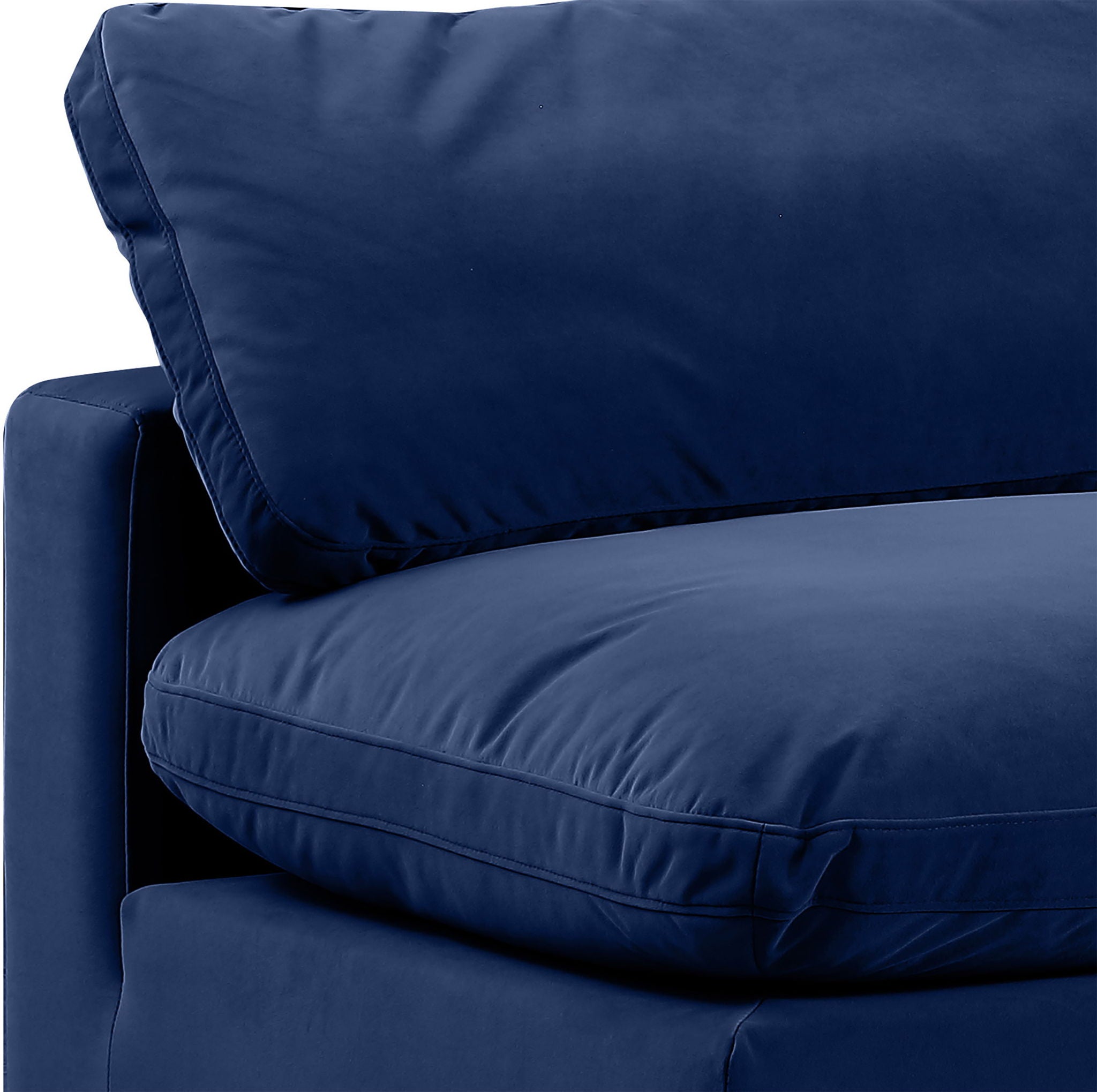 Comfy - 5 Piece Velvet Modular Corner Armless Sectional