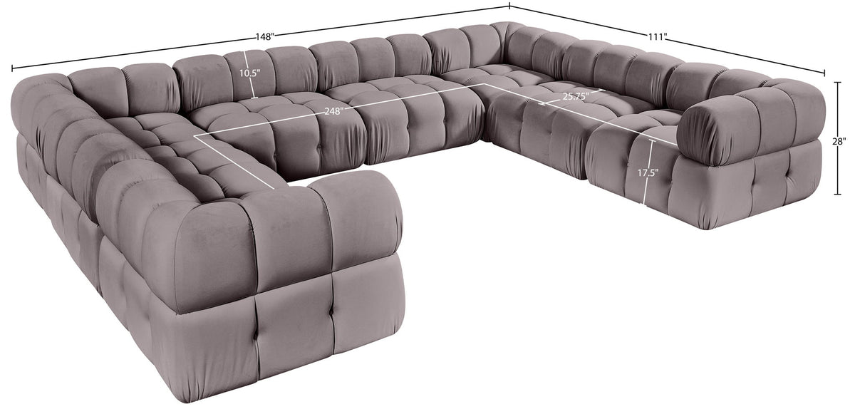 Orin - 8 Piece Modular Sectional (4 Modular Chairs, 4 Corner Chairs)