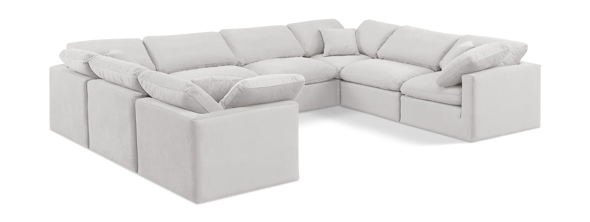 Indulge - Velvet 8 Piece Modular Sectional