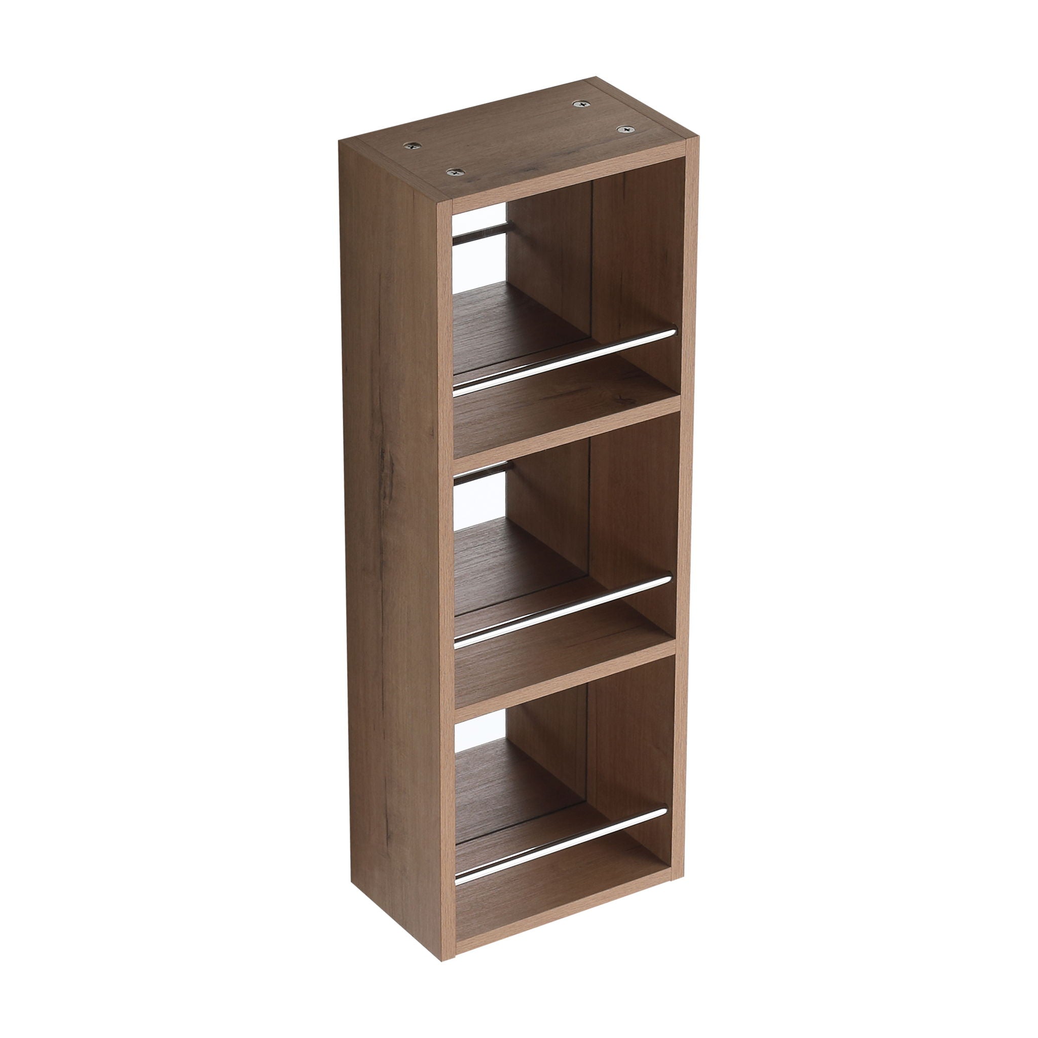 10" Wall Mounted Mirror Cabinet With Storage, Mirror - Imitative Oak