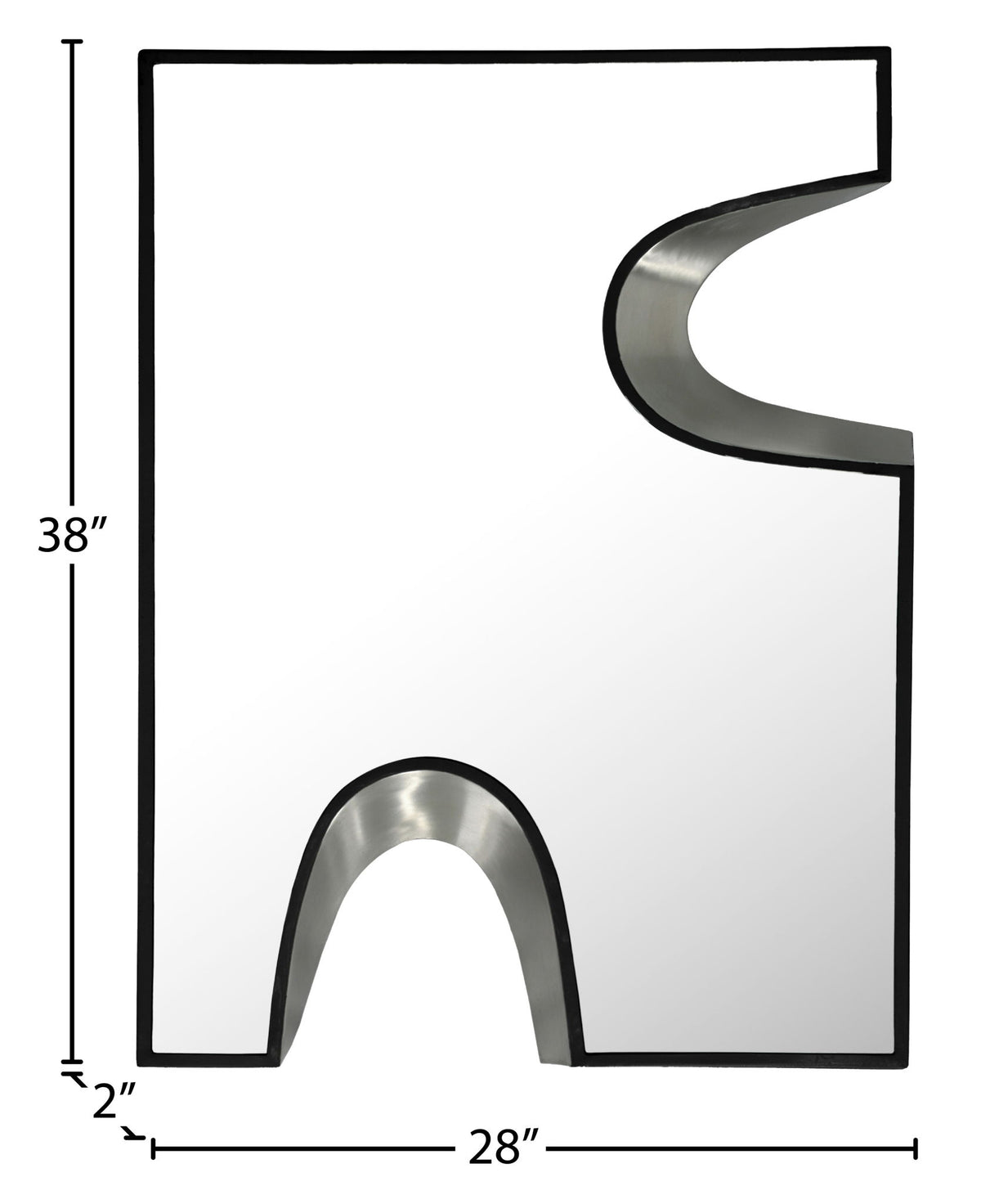 Soleil - Mirror With Silver Accent