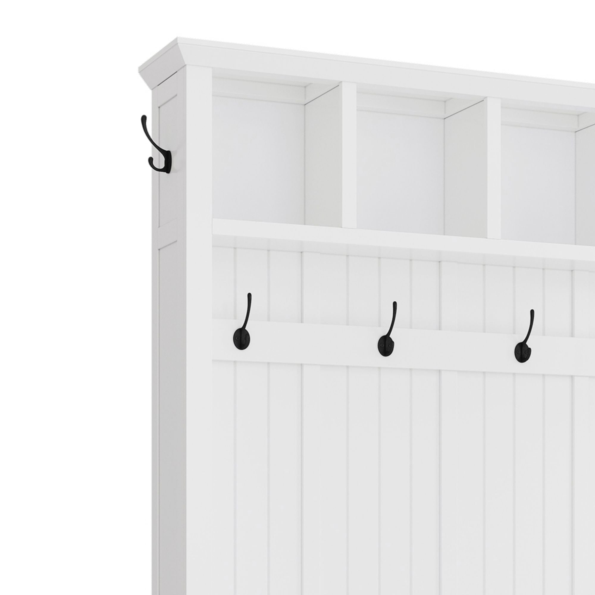 Hall Tree With 4 Drawers, Coat Rack With 6 Hooks