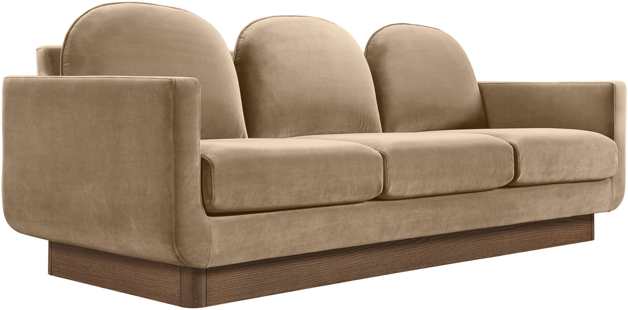 Diviento - Velvet Performance Fabric Upholstered Sofa