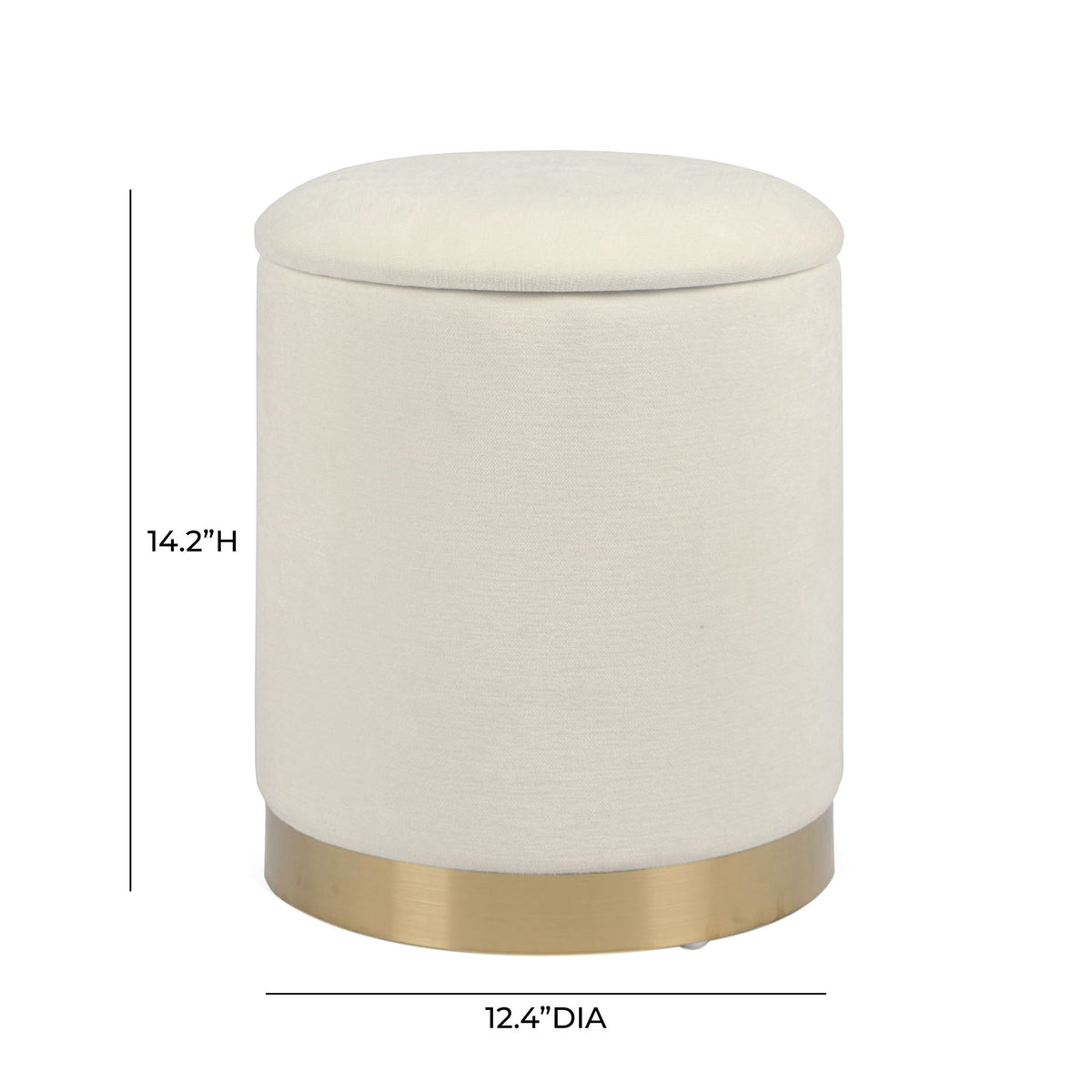 Zoe - Velvet Storage Ottoman
