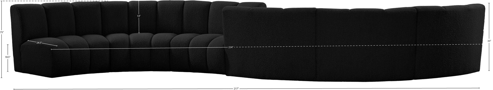 Infinity - 6 Piece Boucle Modular Sectional