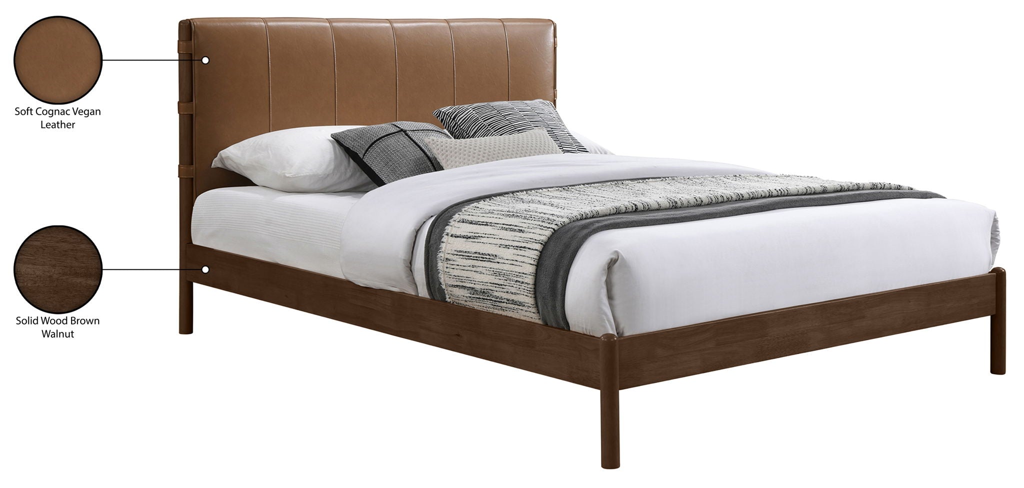 Arielle - Vegan Leather Upholstered Bed