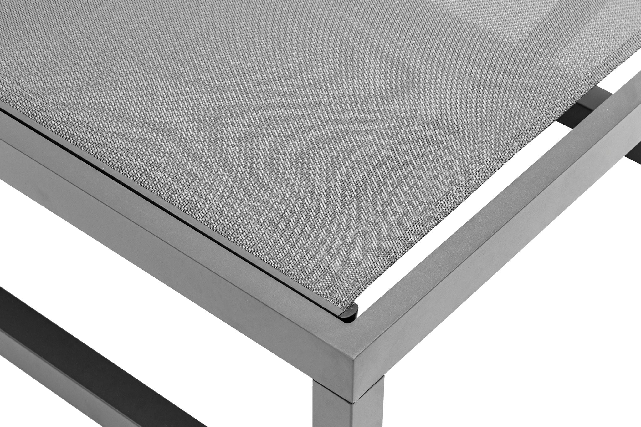 Maldives - Water Resistant Outdoor Patio Adjustable Sun Chaise Lounge Chair With Gray Base