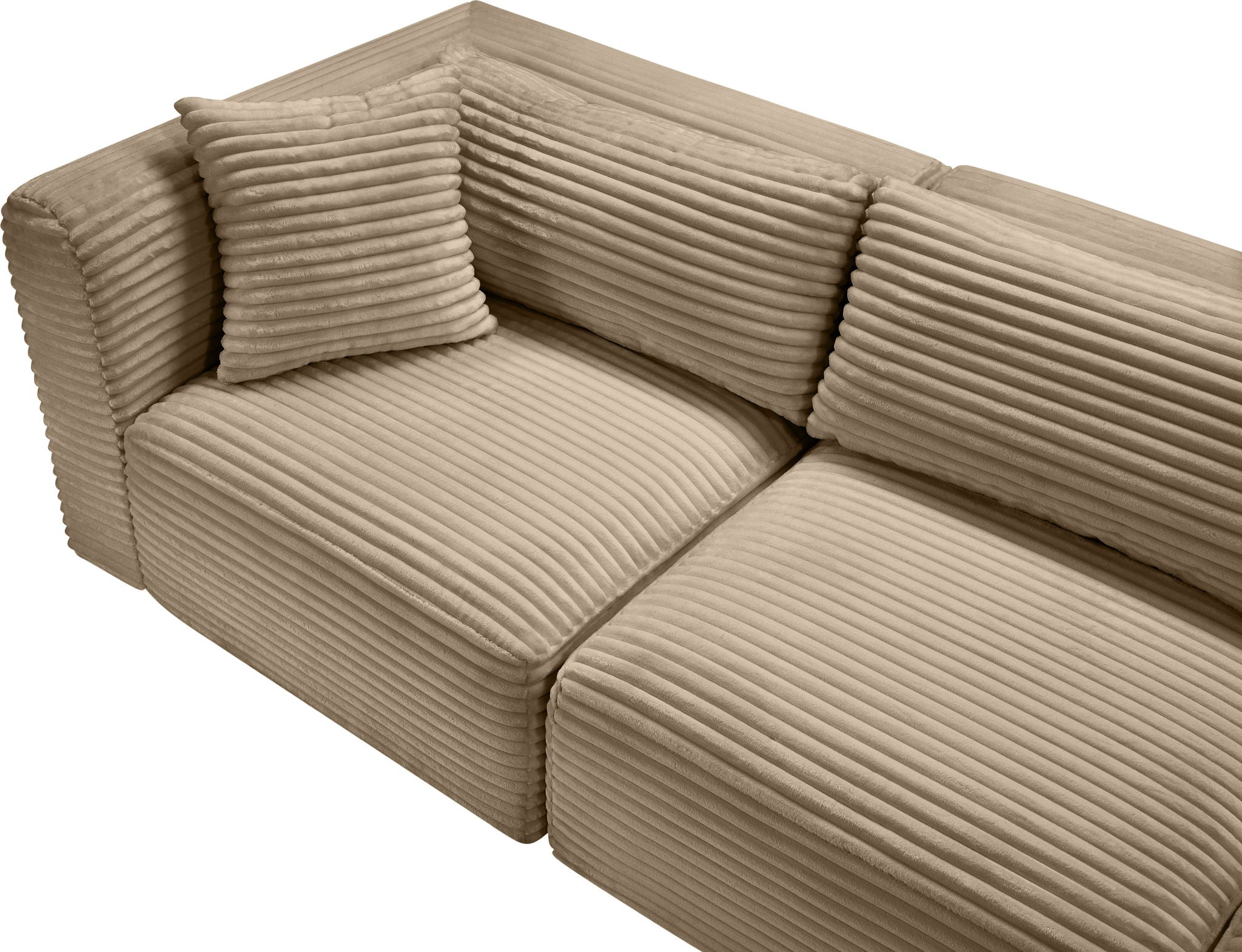 Shaggy - Fabric 8 Piece Modular U-Shaped Sectional