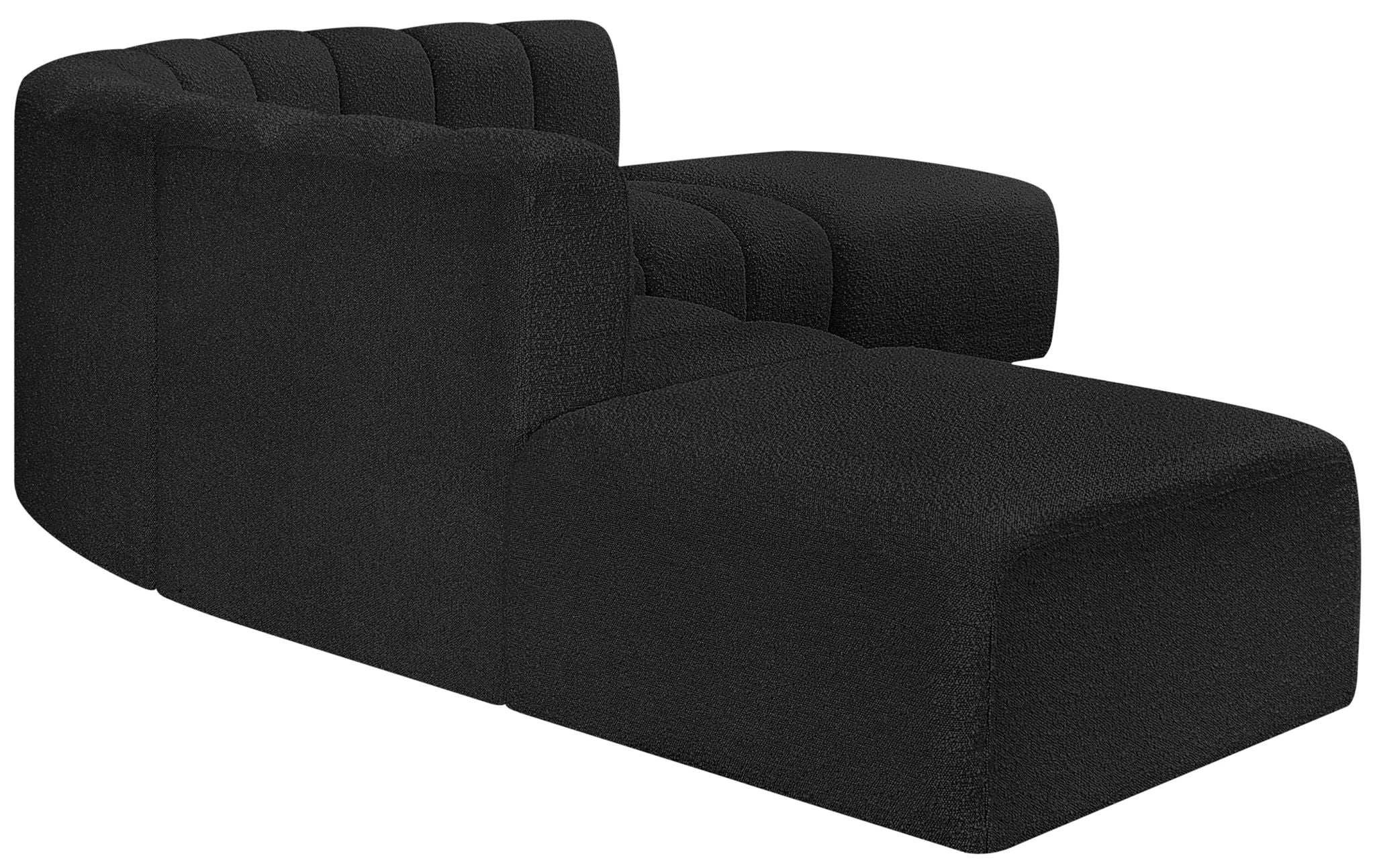 Arc - Boucle Fabric 6 Piece Corner Modular Sofa