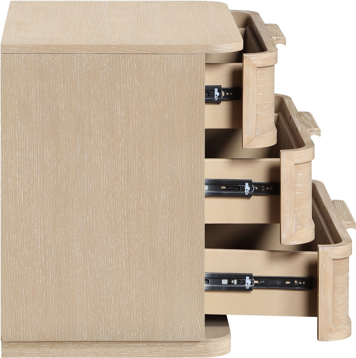 Tiberio - Oak Veneer And Solid Wood Nightstand