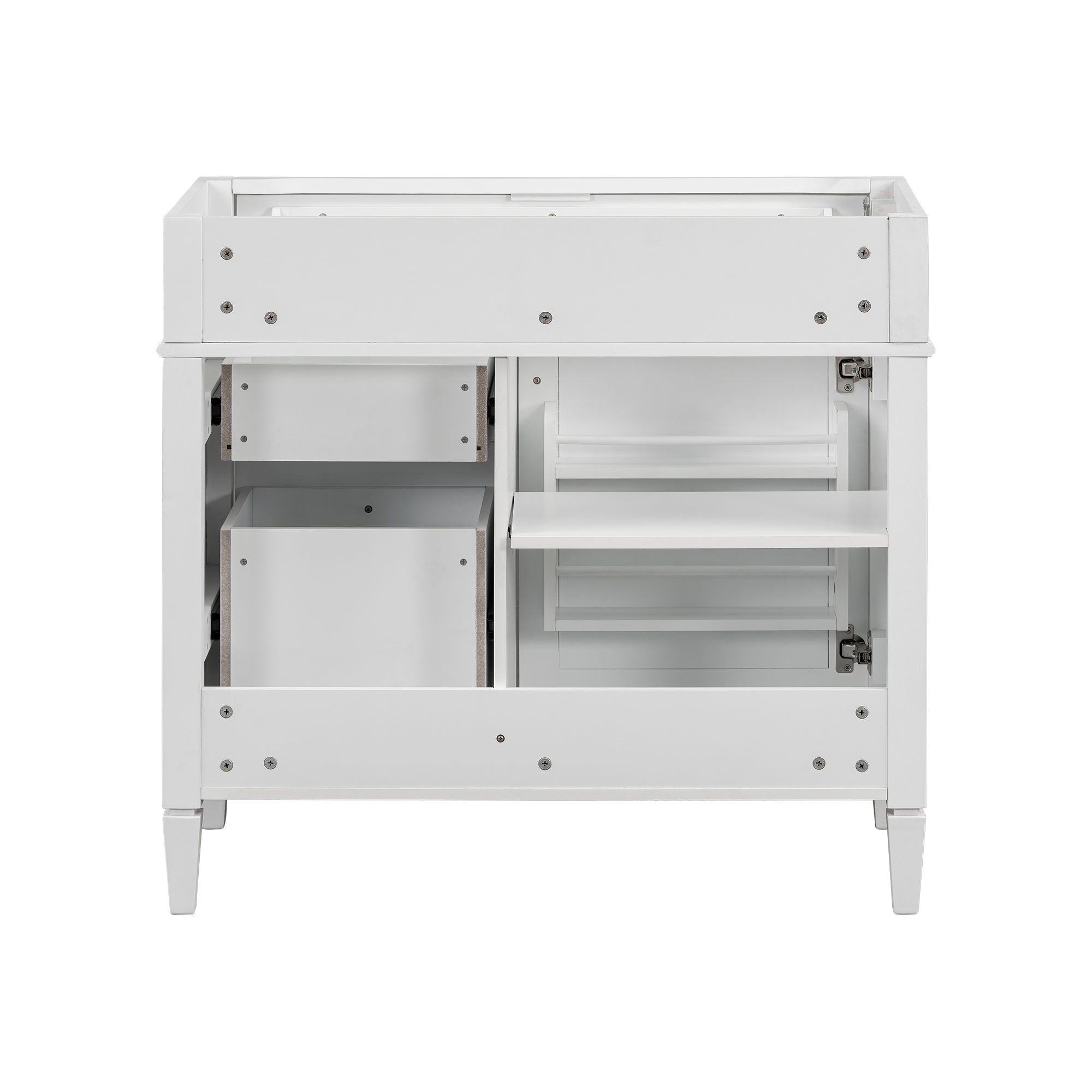 Bathroom Vanity With 2 Drawers And Tip-Out Drawer, Storage Cabinet