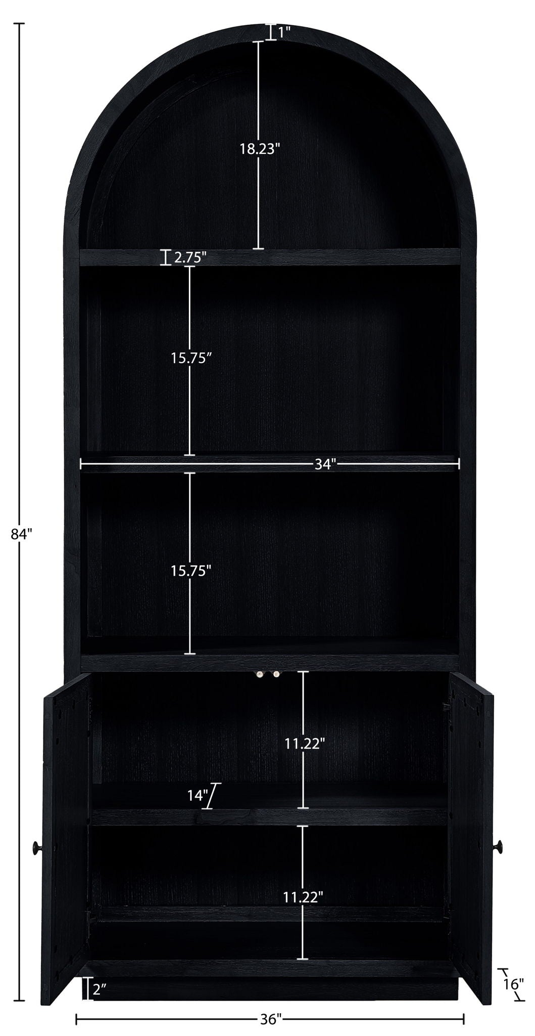 Botanical - Oak Veneer And Solid Wood Bookcase