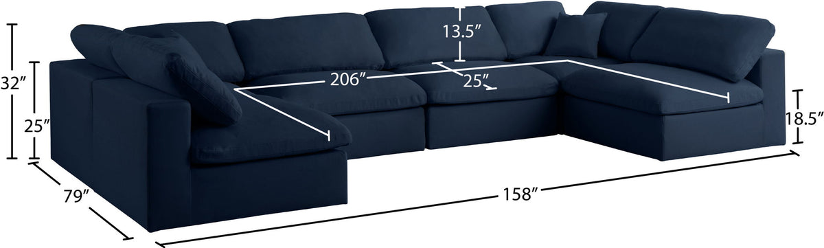 Serene - 6 Piece Modular Sectional