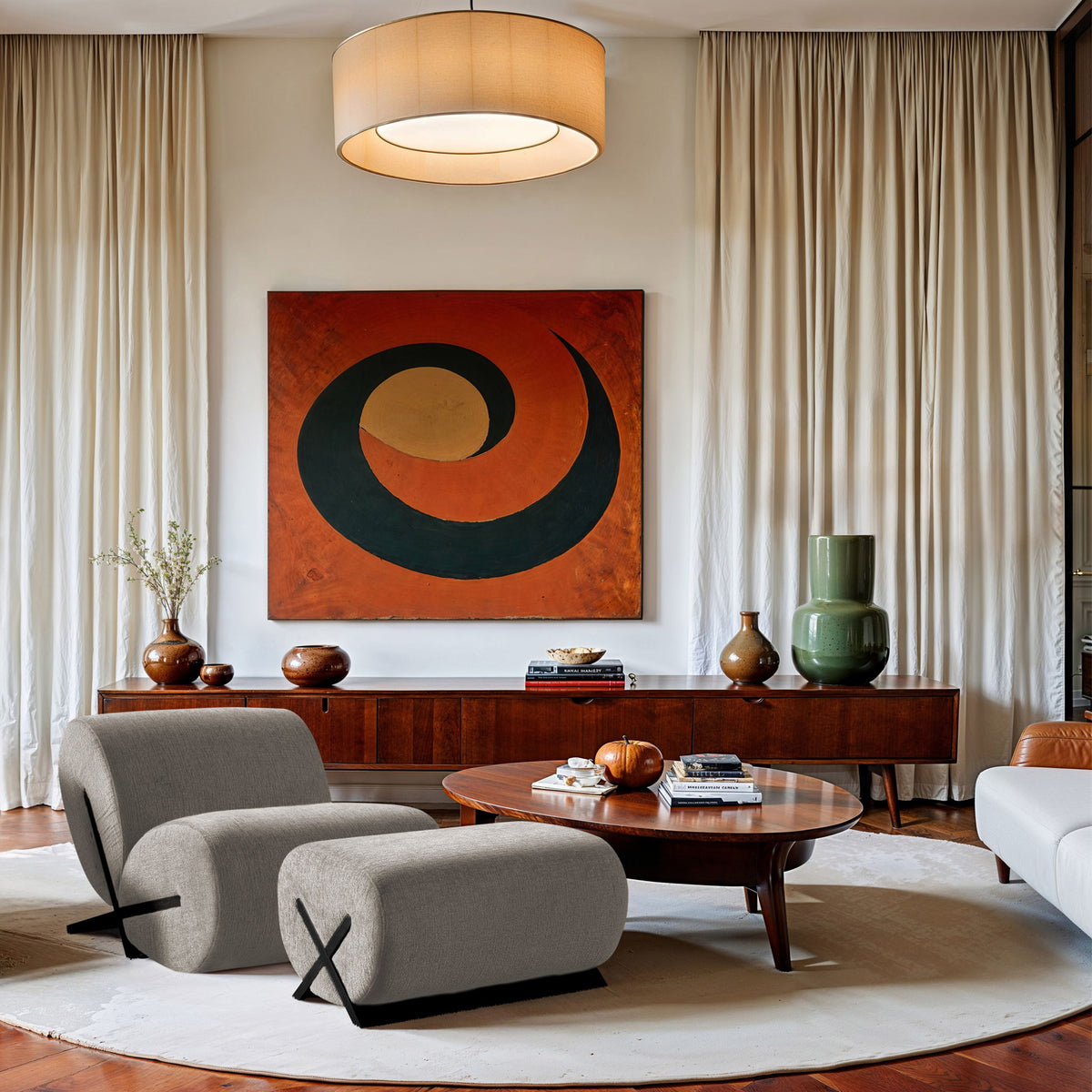 Akira - Fabric Upholstered Ottoman