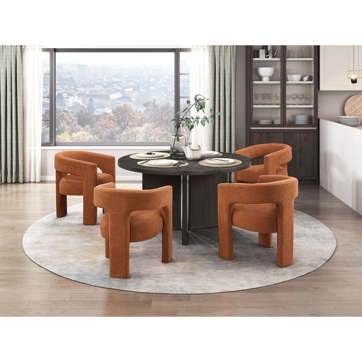 Marais - Round Dining Table - Black