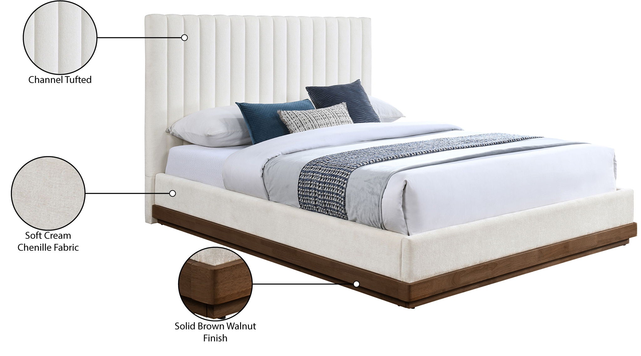Emmet - Bed - Dark Brown Base