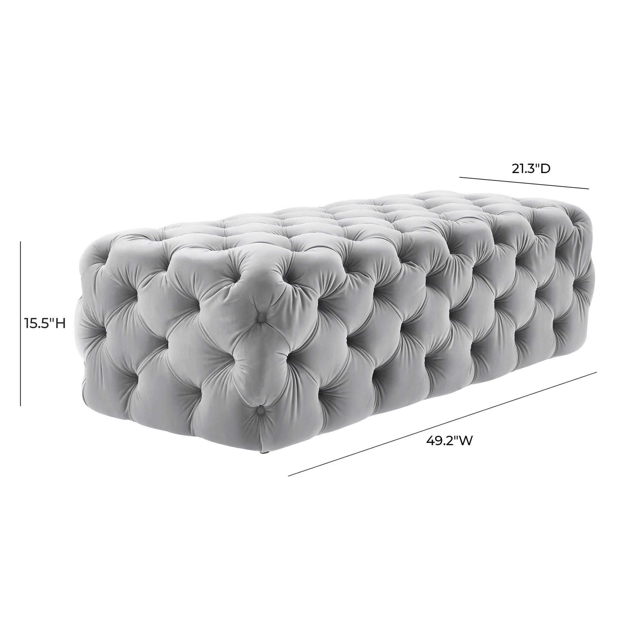 Kaylee - Velvet Ottoman