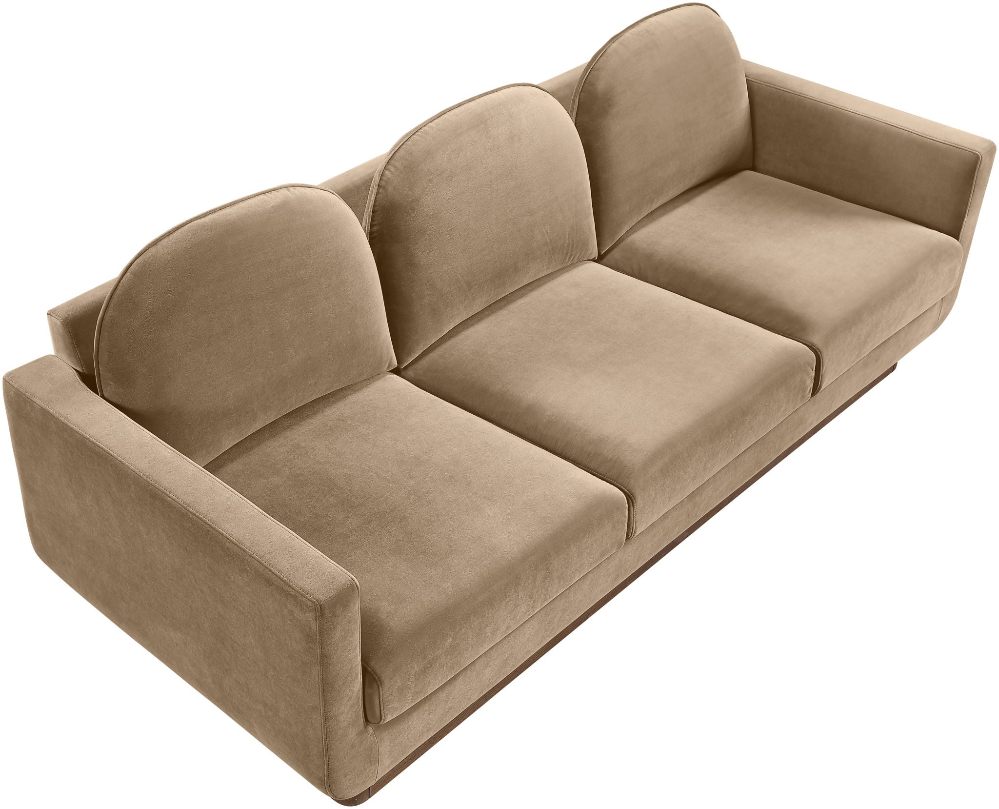 Diviento - Velvet Performance Fabric Upholstered Sofa