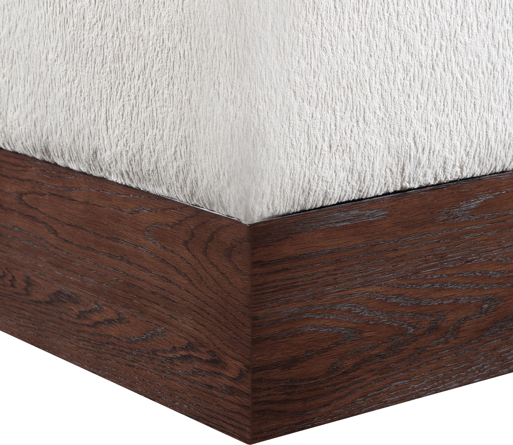 Havre - Ottoman / Stool With Brown Base