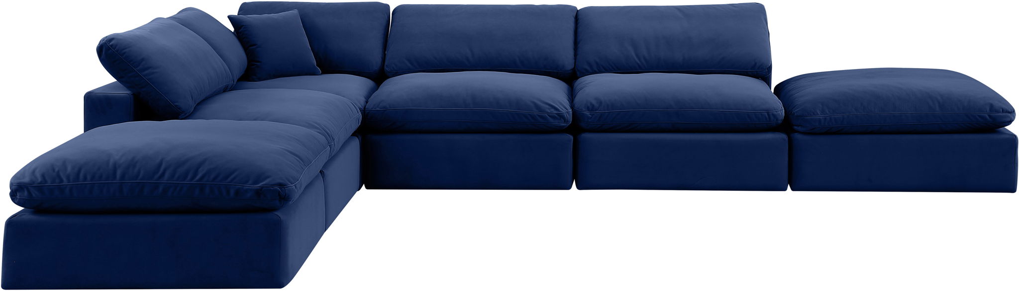 Comfy - 6 Piece Velvet Modular Sectional