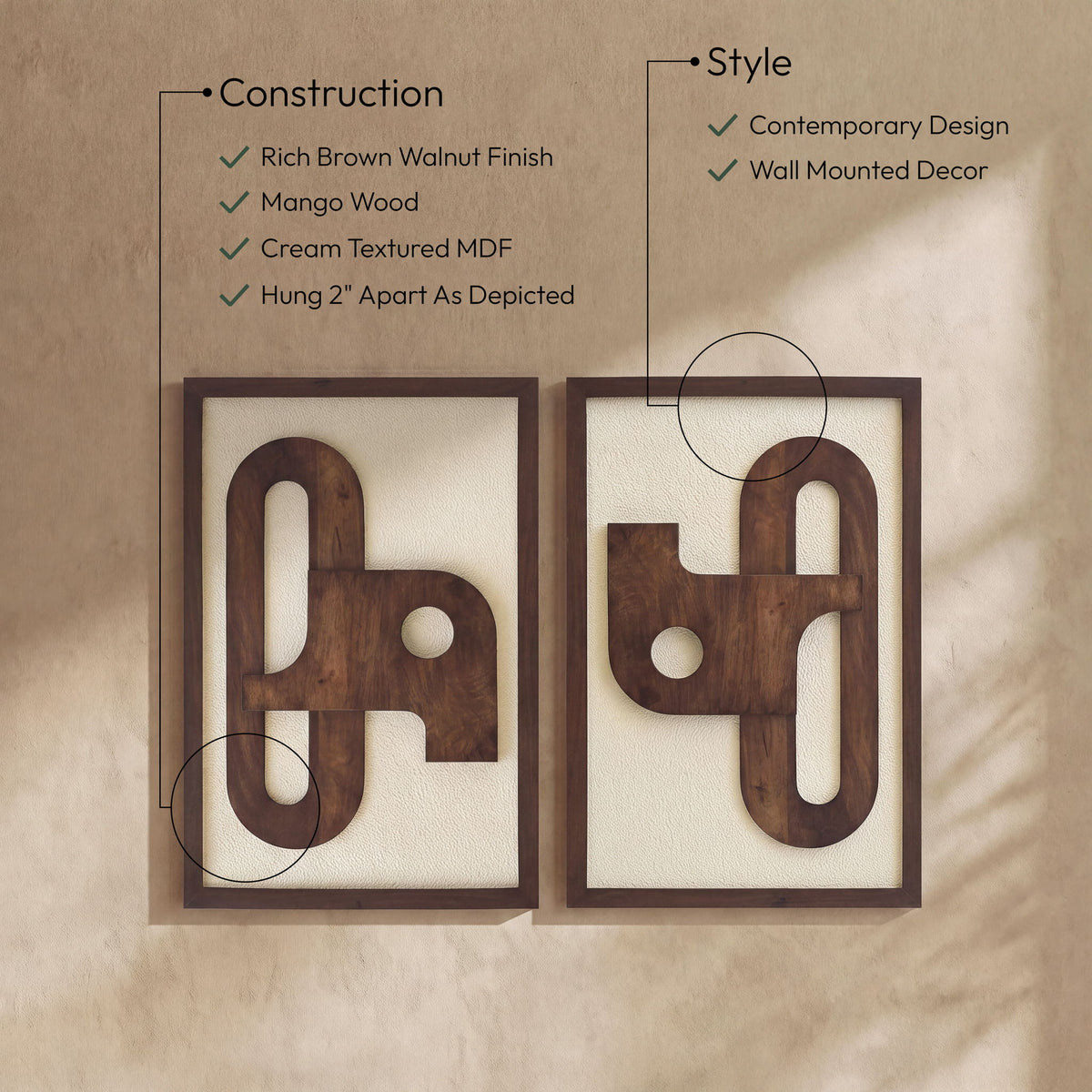 Arid - 50" x 36" 2 Piece Wall Art
