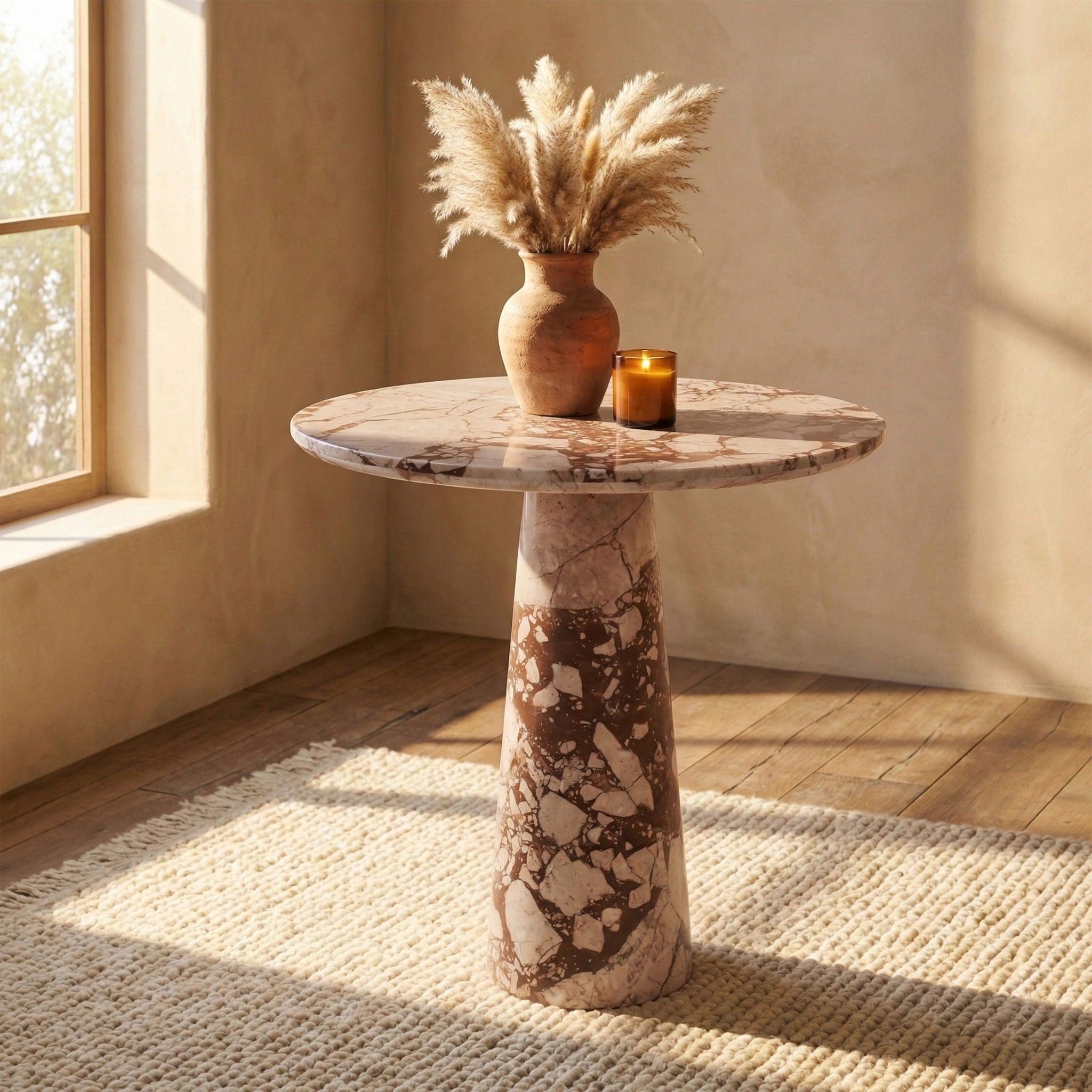 Fontelina - Genuine Marble Bistro Dining Table