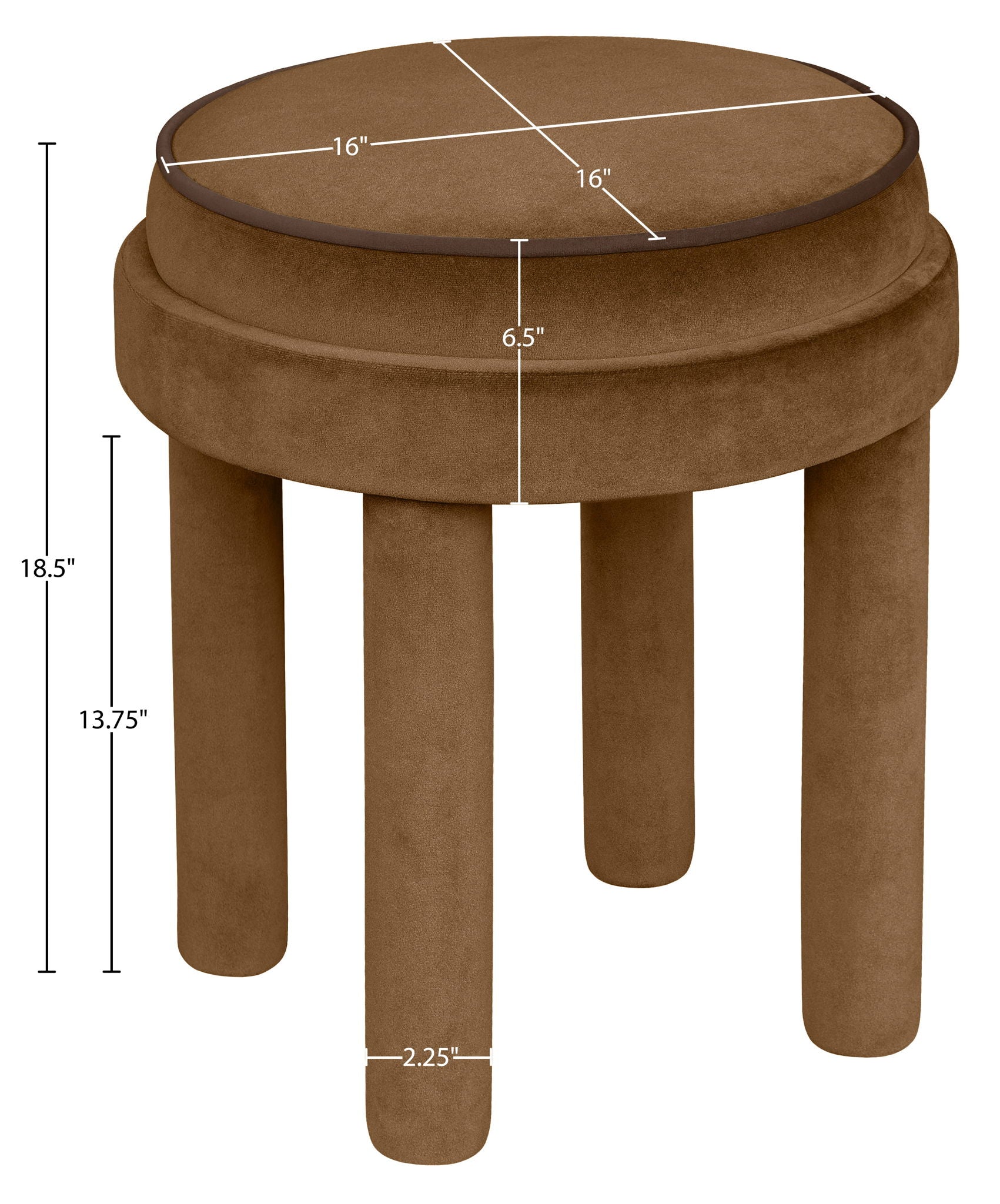 Velin - Velvet Ottoman / Stool