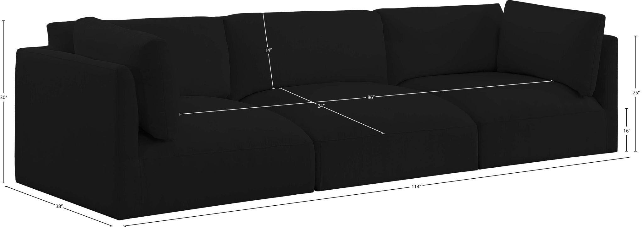 Ease - 3 Seat Modular Sofa