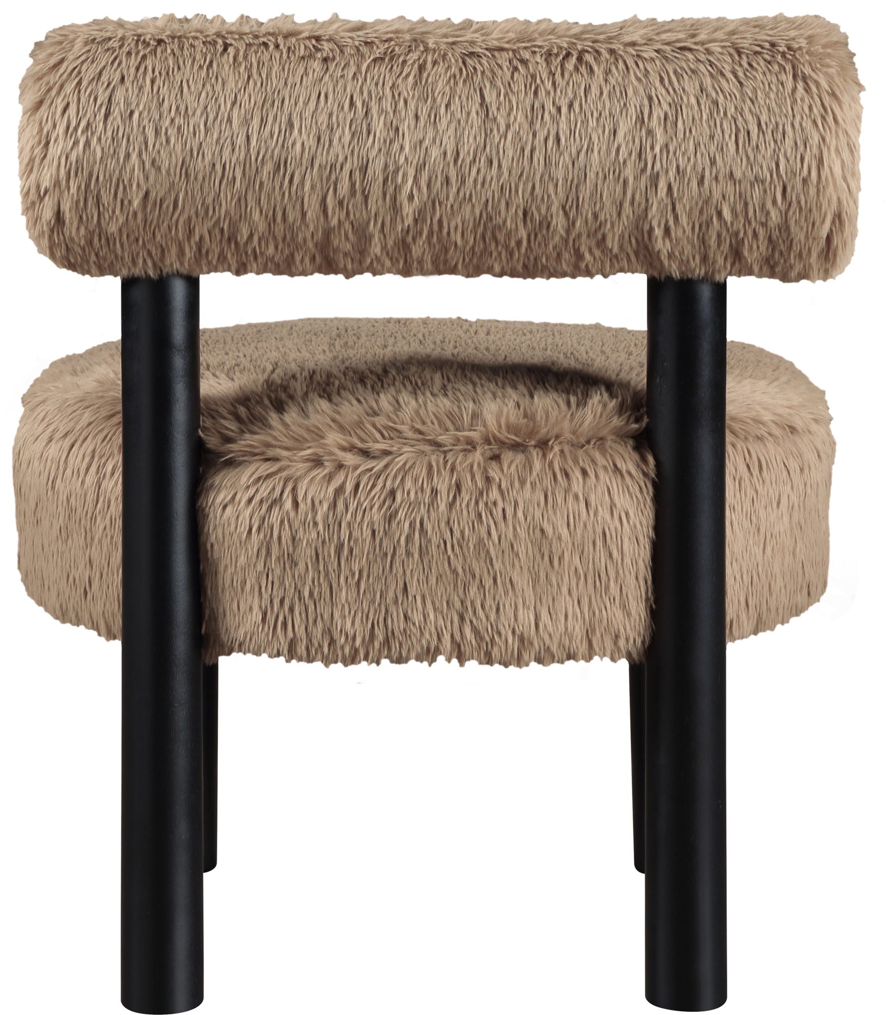 Ambre - Vegan Shearling Fabric Upholstered Accent Chair