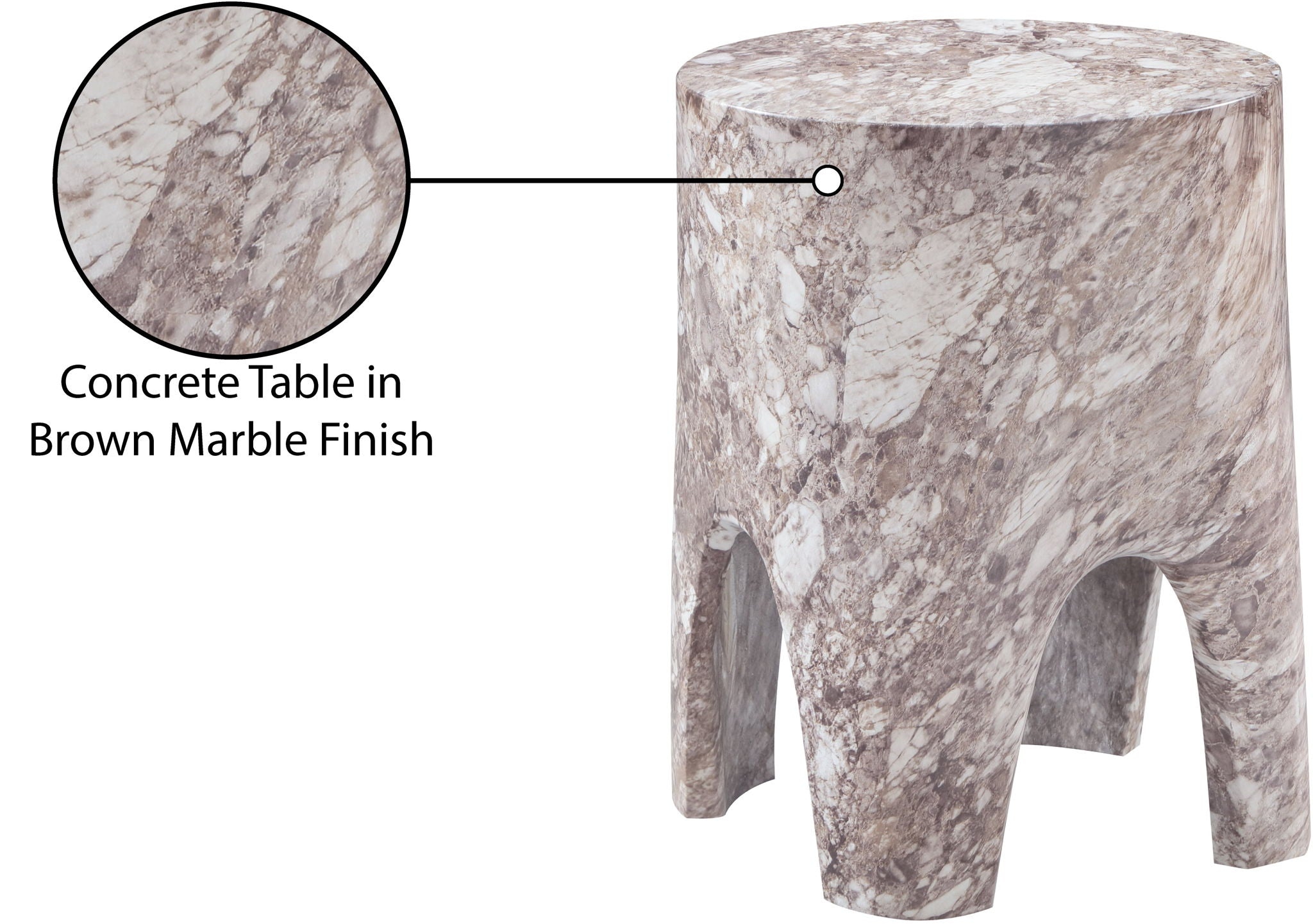 Foligno - Concrete End Table
