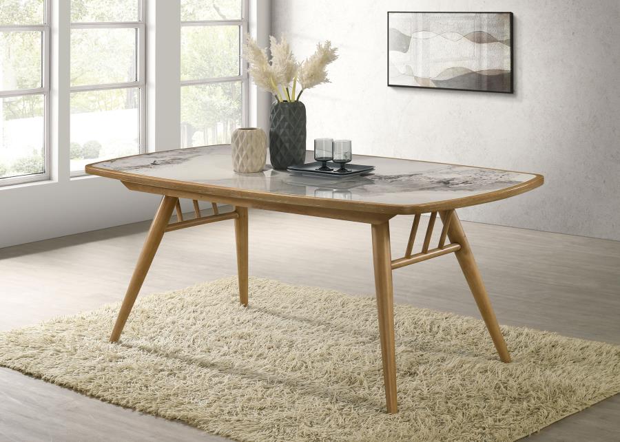 Croyden 73-inch Rectangular Dining Table Weathered Natural