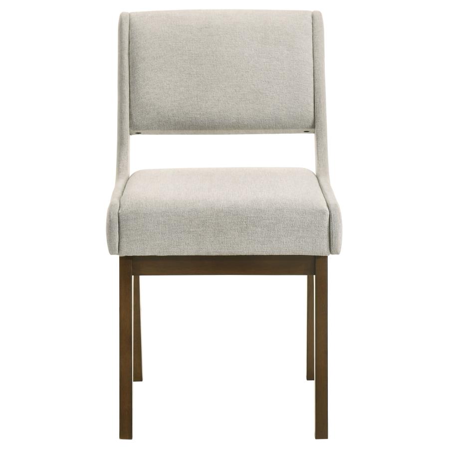 Galindo Upholstered Dining Side Chair Light Grey (Set of 2)