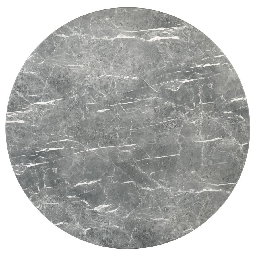 Franklin 50-inch Round SmartTop™ Dining Table Grey and Dark Oak