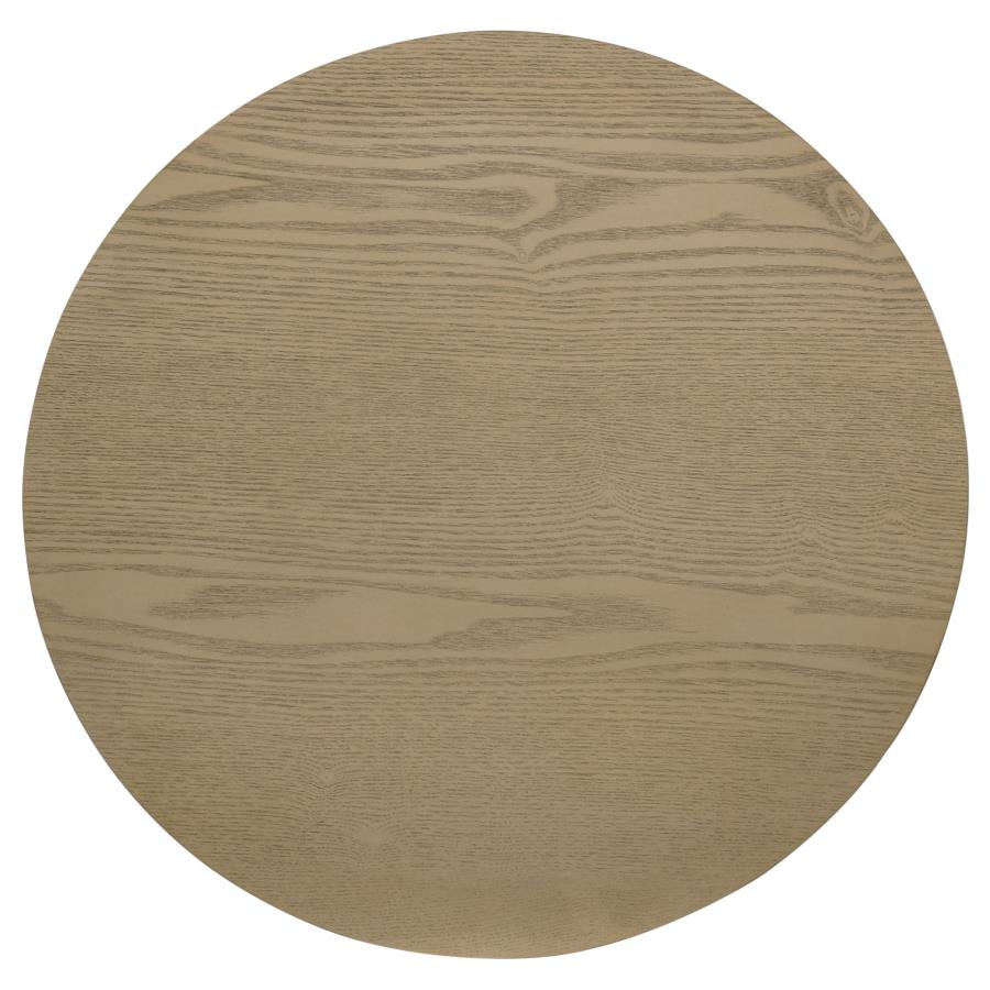 Hamlyn 5-piece Round Wood Counter Height Dining Set Grey and Natural Oak