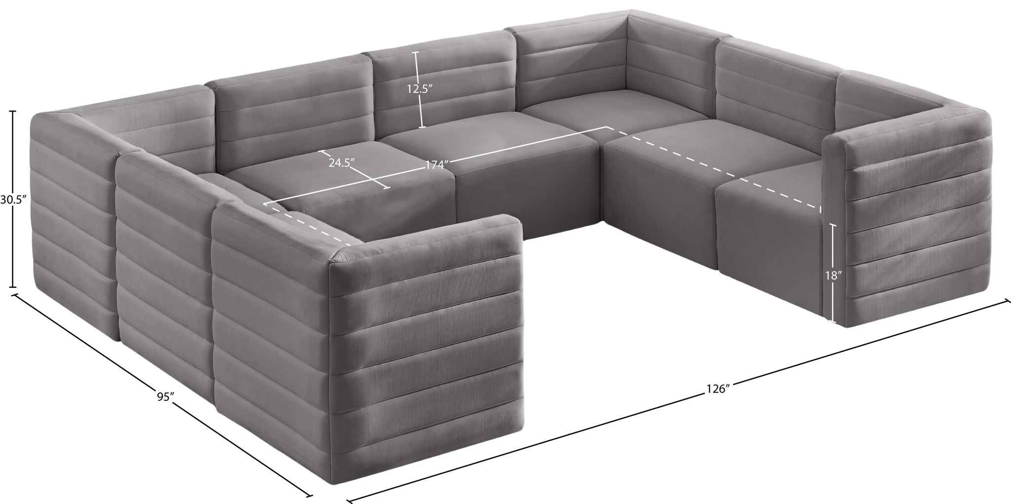 Quincy - 8 Piece  Modular Sectional