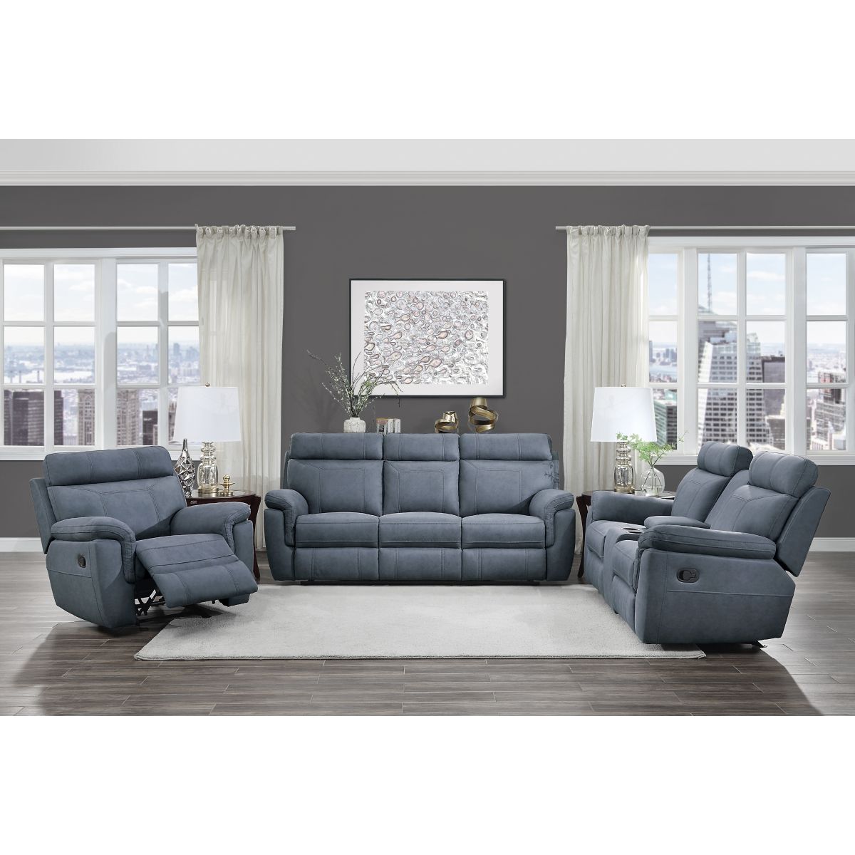 Clifton - Double Glider Reclining Loveseat With Center Console