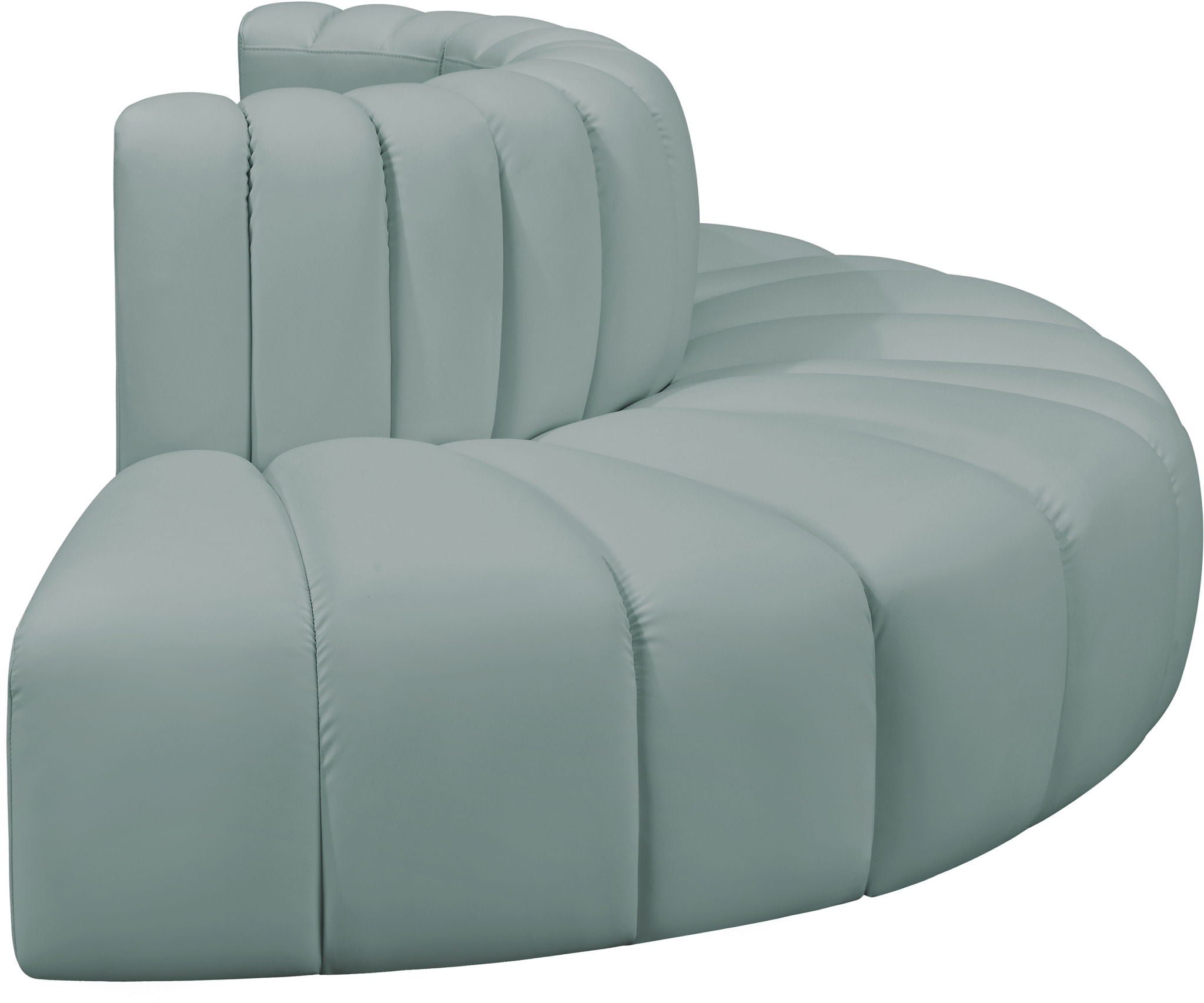 Arc - Faux Leather 4 Piece Modular Sofa