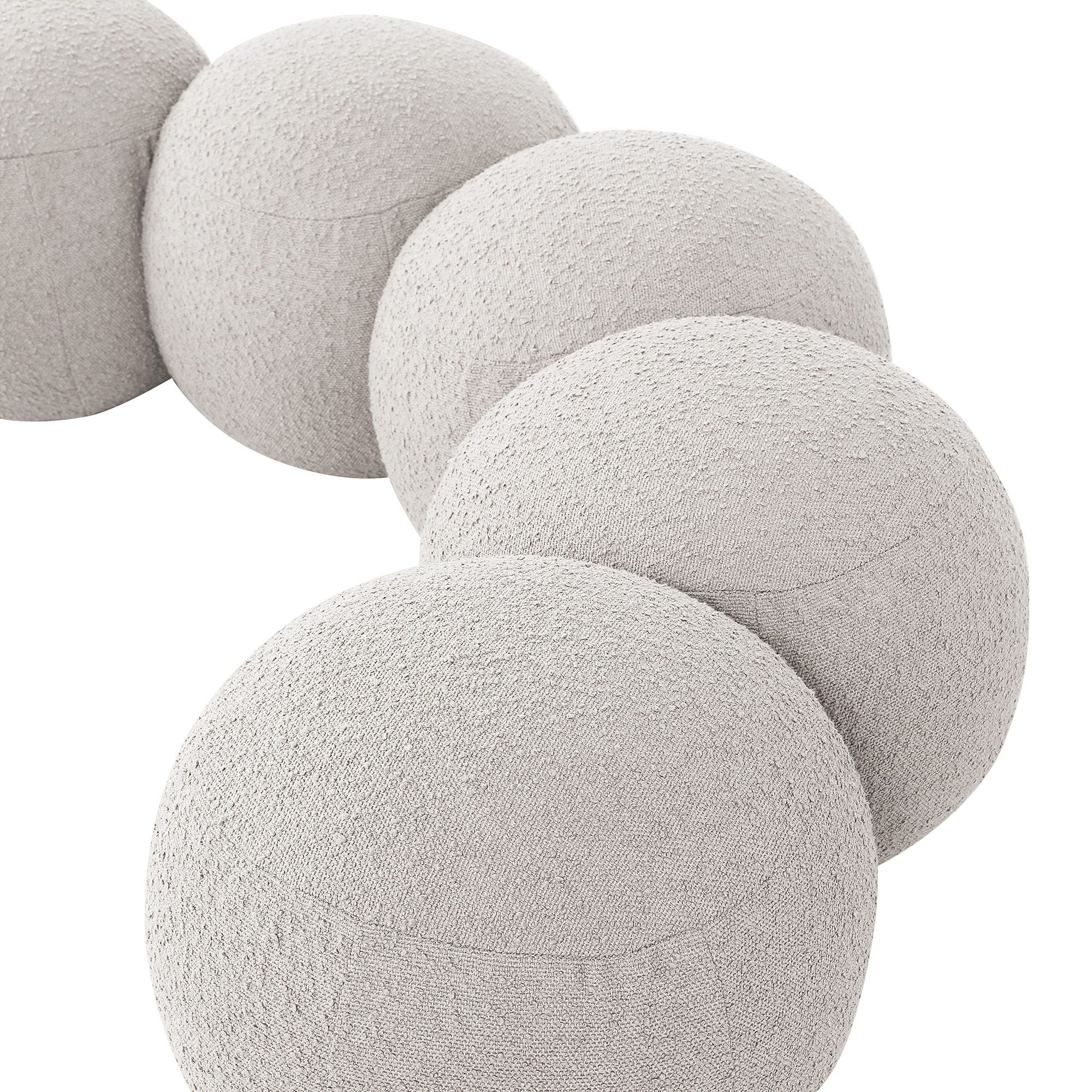 Apollo - Boucle Fabric Bench
