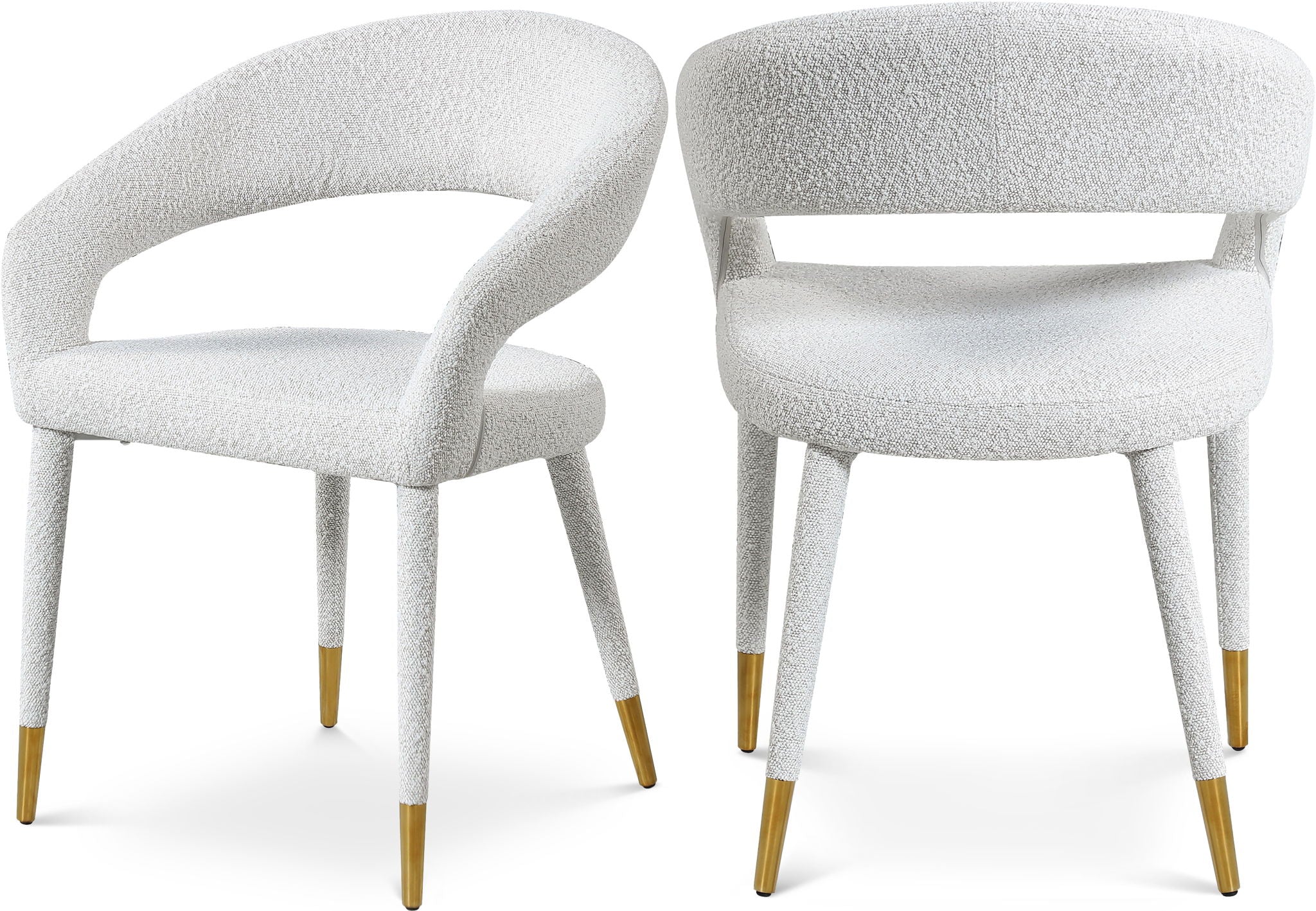 Destiny - Fabric Dining Chair - Cream