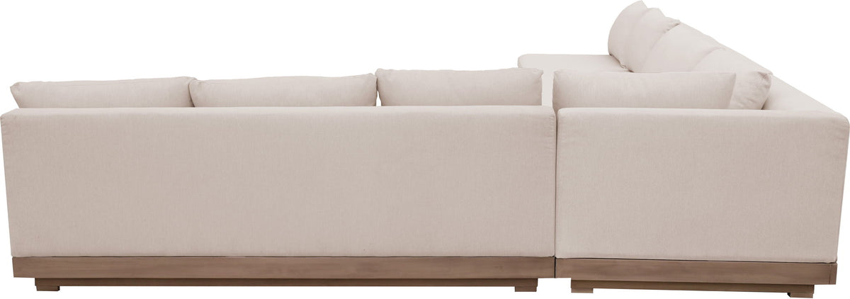 Solace - Olefin Performance Fabric 4 Piece Outdoor Patio Modular Sectional