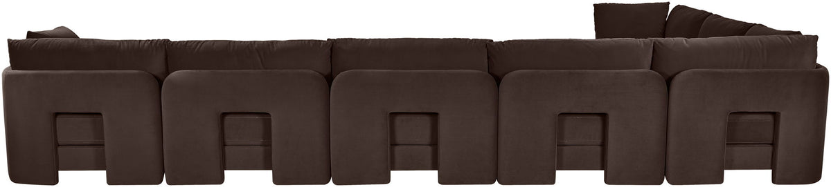 Hammond - Velvet Performance Fabric Upholstered 7 Piece Sectional