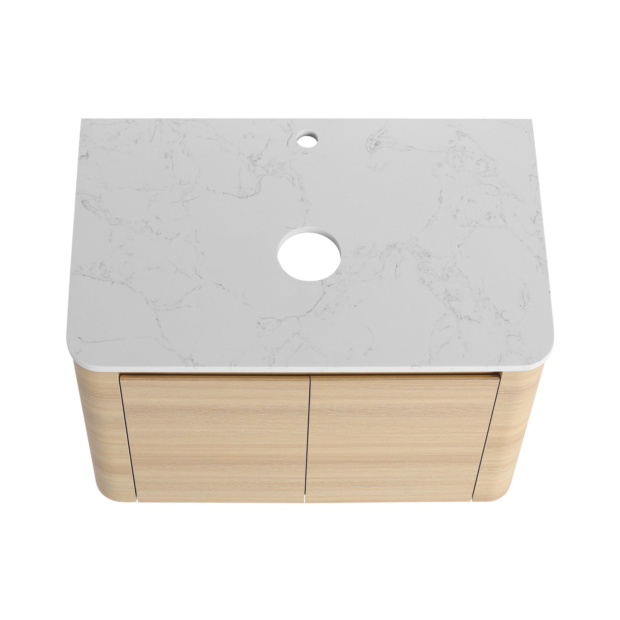 Mounted Bathroom Vanity & Art Sink, Soft Close Door