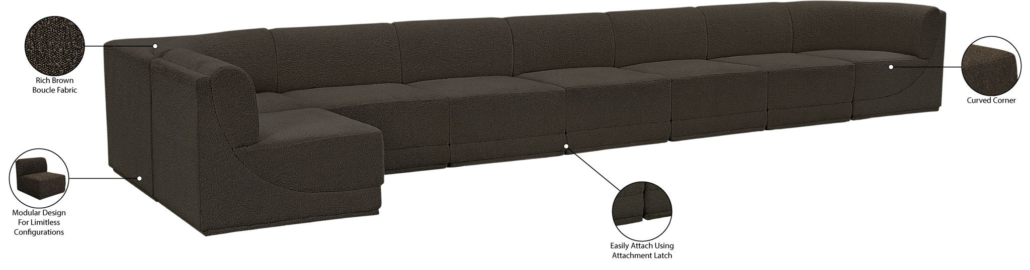 Ollie - 8 Piece Modular Sectional