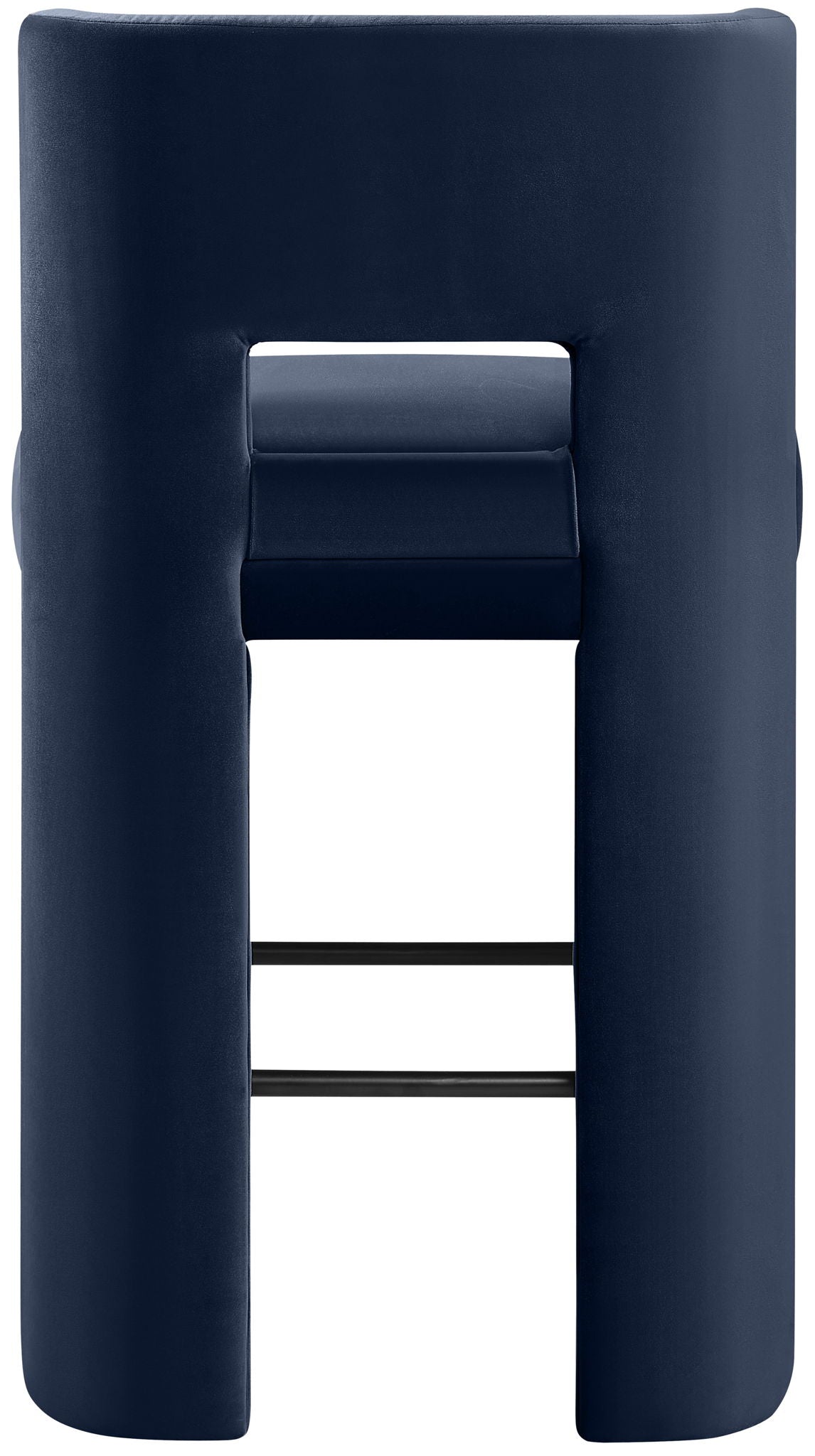 Zuno - Velvet Performance Fabric Upholstered Bar Stool (Set of 2)