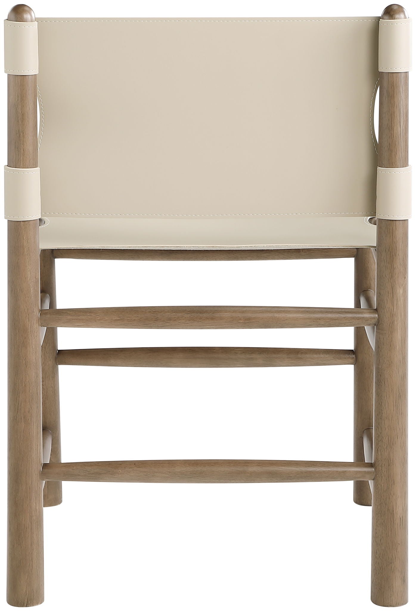 Santos - Vegan Leather Upholstered Dining Chair With Stained Brown Base (Set of 2)