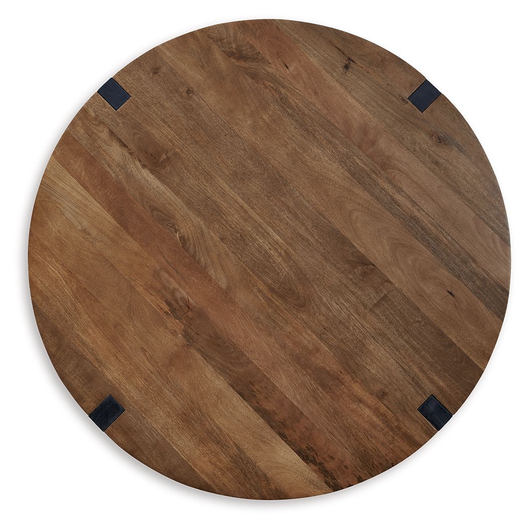 Hanneforth - Round Cocktail Table - Brown