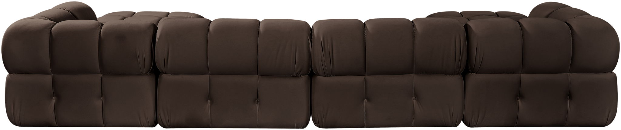 Orin - Velvet 6 Piece Modular Double Chaise Sectional