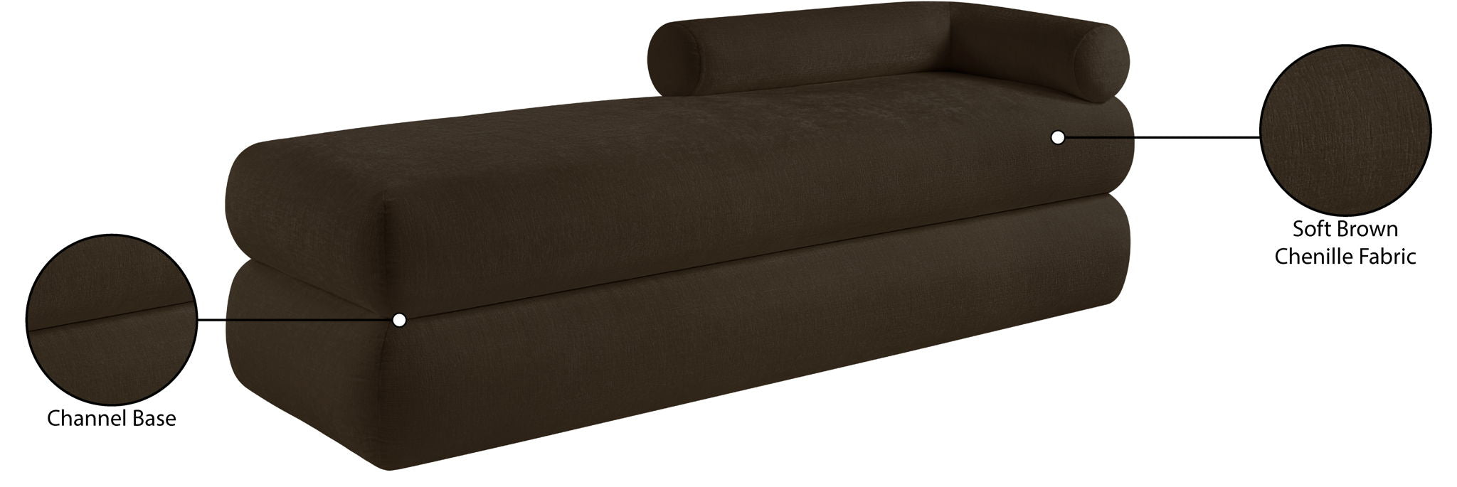 Kennedy - Chenille Bench
