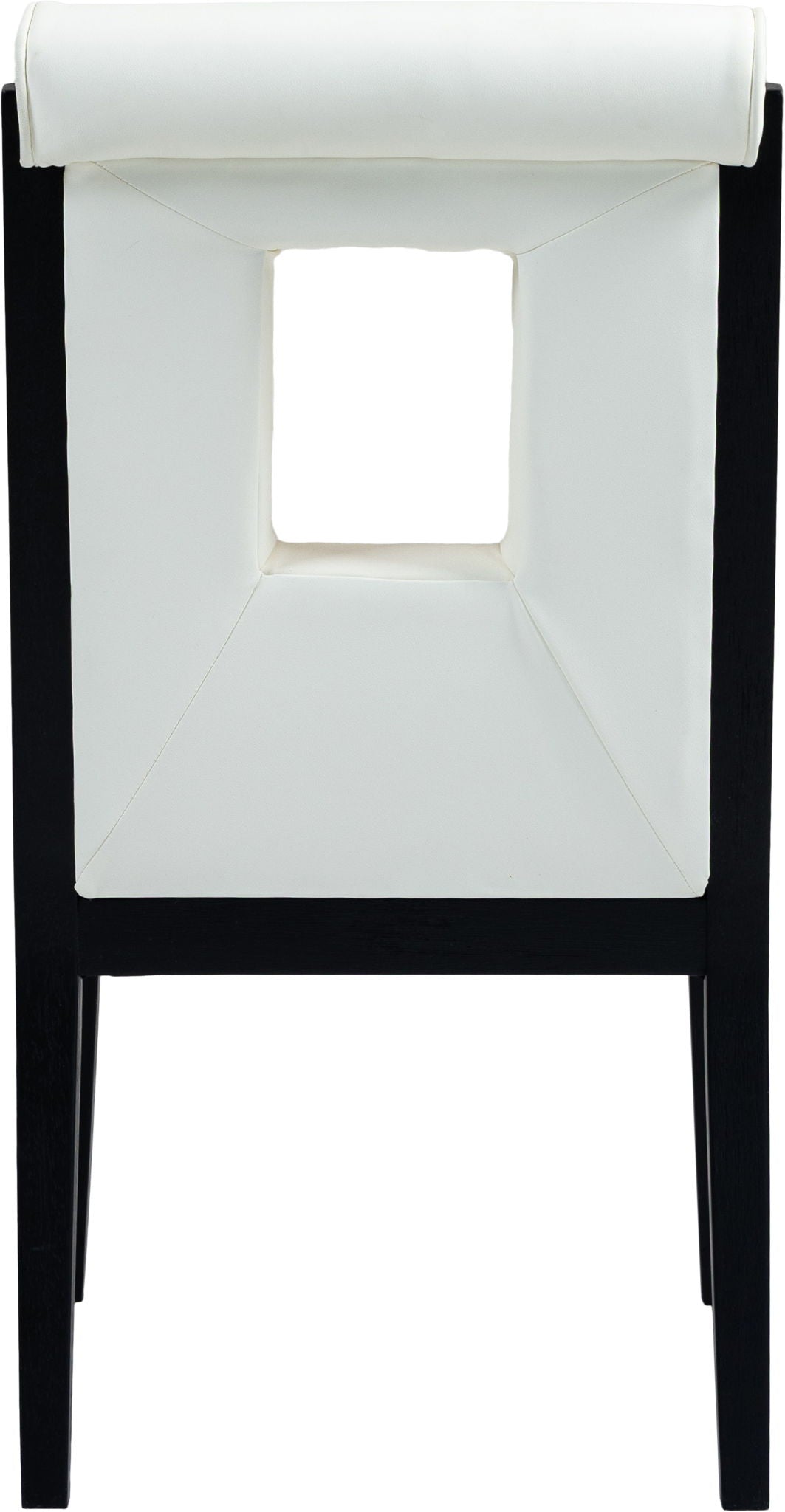 Gwendolyn - Faux Leather Dining Side Chair With Black Frame (Set of 2)